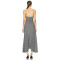 Custom Summer Checked Dress | 2024 New plaids long  Dress Check Mix Ruched Long Slip Dress