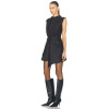 Custom women Dress | High Neck Sleeveless Tie Waist Elegant Formal Dresses For Office Women Casual Dresses