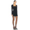 New Trendy Women Bodycon Dress Square Neck Office Long Sleeve Slim Dress for Autumn Body Shaper Knee Dress