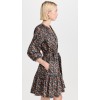 High Waist Fashion Spring Long Sleeve Floral Maternity Casual V Neck Ruffled Shirt Dresses With Belt Tiered Skirt