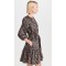 High Waist Fashion Spring Long Sleeve Floral Maternity Casual V Neck Ruffled Shirt Dresses With Belt Tiered Skirt