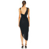 New Irregular Asymmetric Black Bodycon Elegant Casual Dresses Galathea Asymmetric Long Dress
