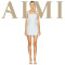 Hot Selling 2024 Custom Square Neckline Wide Back Iris Tie Natural Fibre Linen Women Mini Dress
