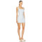 Hot Selling 2024 Custom Square Neckline Wide Back Iris Tie Natural Fibre Linen Women Mini Dress