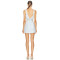 Hot Selling 2024 Custom Square Neckline Wide Back Iris Tie Natural Fibre Linen Women Mini Dress