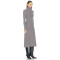 Custom women fashion sweater clothing bodycon high neck long sleeve casual knitted mini long sweater dress
