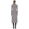 Custom women fashion sweater clothing bodycon high neck long sleeve casual knitted mini long sweater dress