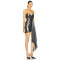 Custom Sexy Girls Evening Dresses Club Party Mini Dress Summer Vintage Shiny Wrinkle Sleeveless Women Short Dress