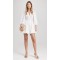 Custom Stylish Summer Casual V Neck Long Puff Sleeve Lace Pop Trim Mini Dress For Women