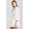 Custom Stylish Summer Casual V Neck Long Puff Sleeve Lace Pop Trim Mini Dress For Women