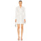 2024 Summer New Chic Fashion Cotton Print Long Sleeve Shirt With Belt Mini Dresses