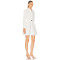 2024 Summer New Chic Fashion Cotton Print Long Sleeve Shirt With Belt Mini Dresses