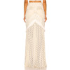 Spring Summer Women's Clothing Women High Waist Long Maxi Tulle Skirt Solid Multilayer Ruffle Mesh Skirt
