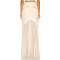 Spring Summer Women's Clothing Women High Waist Long Maxi Tulle Skirt Solid Multilayer Ruffle Mesh Skirt
