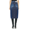 Hot Sale High Quality OEM Custom High Waist Casual Split Jeans Skirt Women Elastic A-shaped Long Denim Skirt