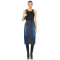 Hot Sale High Quality OEM Custom High Waist Casual Split Jeans Skirt Women Elastic A-shaped Long Denim Skirt