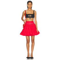 Women Sweet Sweet Style A-Line Skirt OEM Fashion High Quality Women's Pleated  short mini Skirt