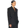 Women's Elegant High Fashion Minimalist Style Cadie Suit Jacket High Quality Double Breasted Blazer
