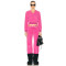 Women Custom OEM Logo velour tracksuit zip up pink hoodie joggers set rhinestone logo