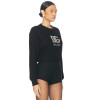 2024 New Women Custom OEM rhinestone heat transfer logo 100%  recycle cotton cropped crew neck sweatshirt