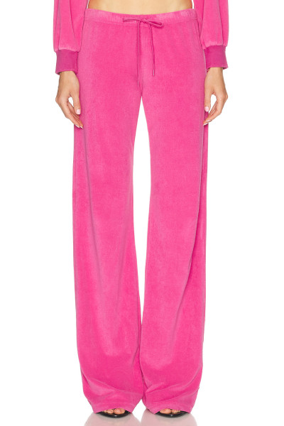 2024 New Women Pink track suit cotton pant  fall winter OEM custom joggers