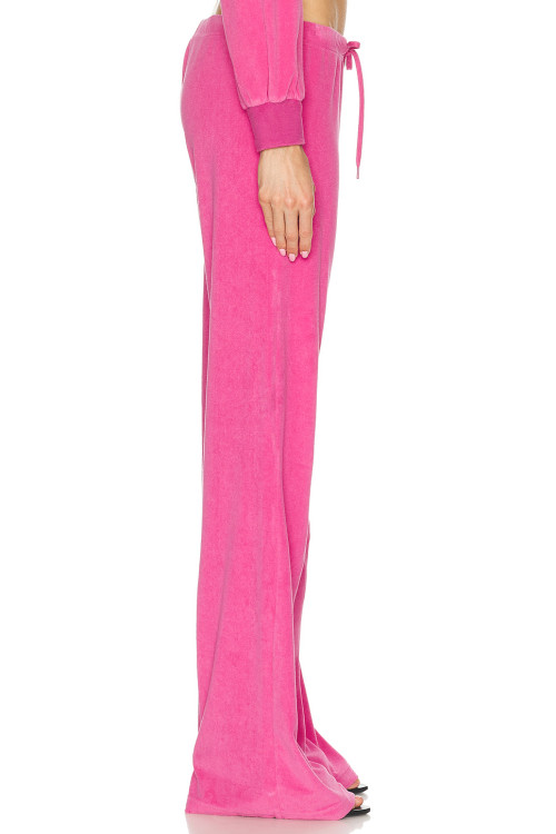 2024 New Women Pink track suit cotton pant  fall winter OEM custom joggers