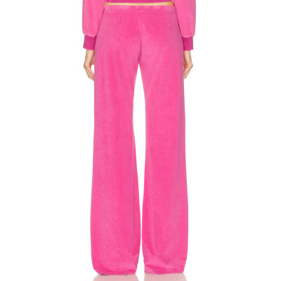 2024 New Women Pink track suit cotton pant  fall winter OEM custom joggers