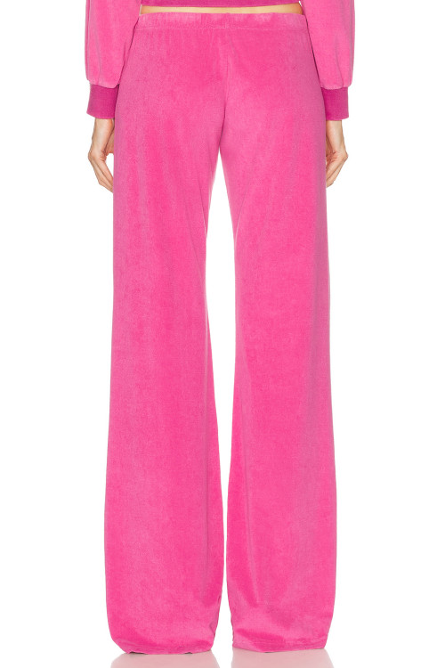 2024 New Women Pink track suit cotton pant  fall winter OEM custom joggers