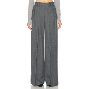 Elegant Office Lady Pants High Waist Straight Women's Trousers Autumn Zipper Fly Gray Pants For Women