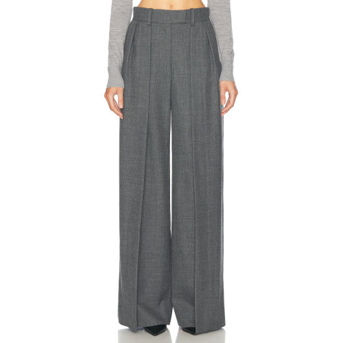Elegant Office Lady Pants High Waist Straight Women's Trousers Autumn Zipper Fly Gray Pants For Women