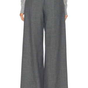 Elegant Office Lady Pants High Waist Straight Women's Trousers Autumn Zipper Fly Gray Pants For Women