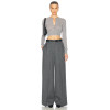 Elegant Office Lady Pants High Waist Straight Women's Trousers Autumn Zipper Fly Gray Pants For Women