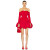 OEM Factory Off Shoulder Mini Dress Party 2024 High Waist Backless Bubble hem pleated Short Dress