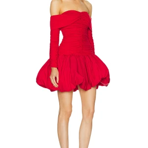 OEM Factory Off Shoulder Mini Dress Party 2024 High Waist Backless Bubble hem pleated Short Dress
