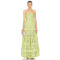 Custom Luxury Sleeveless Gowns Corset Dress Flower Lace Trim Evening Long Dresses For Women