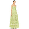 Custom Luxury Sleeveless Gowns Corset Dress Flower Lace Trim Evening Long Dresses For Women