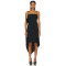 Hot Selling Custom Ruffled Cotton Sundress Midi Women High Low Asymmetrical hem Dress Samara Dress