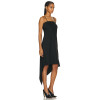 Hot Selling Custom Ruffled Cotton Sundress Midi Women High Low Asymmetrical hem Dress Samara Dress