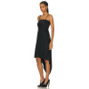 Hot Selling Custom Ruffled Cotton Sundress Midi Women High Low Asymmetrical hem Dress Samara Dress
