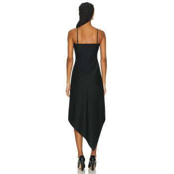 Hot Selling Custom Ruffled Cotton Sundress Midi Women High Low Asymmetrical hem Dress Samara Dress