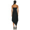 Hot Selling Custom Ruffled Cotton Sundress Midi Women High Low Asymmetrical hem Dress Samara Dress