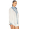 Vintage Embroidery Shirt Elegant Puff Sleeve A-line V Neck Blouse Casual Women Fashion Spring Summer Puff Long Sleeve Shirt
