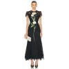 Monique Embroidered Lace Maxi Dress New Fashion Elegant Summer Spring Flower Embroided Design  A-Line Party Slim Dress