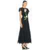 Monique Embroidered Lace Maxi Dress New Fashion Elegant Summer Spring Flower Embroided Design  A-Line Party Slim Dress