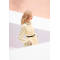 2025 New Perspective Collar Embellished Crystal Custom Modest Clothing Long Women Chiffon Dress