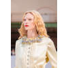 2025 New Perspective Collar Embellished Crystal Custom Modest Clothing Long Women Chiffon Dress