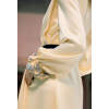 2025 New Perspective Collar Embellished Crystal Custom Modest Clothing Long Women Chiffon Dress