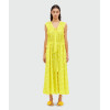 Casual Summer Midi Dress for Women Sleeveless Loose 3D Appliques Folds Ruffles Belt Solid Party Holiday Dress