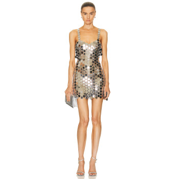 2025 New  Custom Summer Homecoming Pink Sequins Casual Dresses Sexy Mini Fashion Ladies Evening Dress