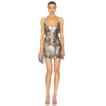 2025 New Summer Homecoming Pink Sequin Casual Dresses Sexy Mini Fashion Ladies Evening Dress